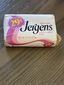 Jergens Mild Bar Lotion Soap 4.75 oz Bath Face Hand Body Prop Vintage - Picture 1 of 3