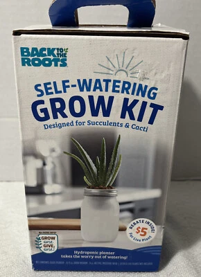 Back To The Roots: Hydroponic Succulent & Cactus Grow Kit, Self Watering DIY - Image 1 of 3