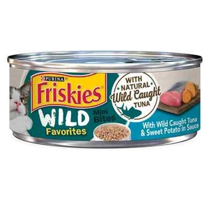 Purina Friskies Tuna & Sweet Potato Flavor Chunks, Wet Cat Food , 5.5 oz. Cans, - Picture 1 of 7
