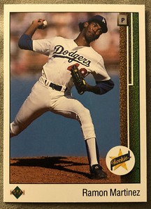1989 Upper Deck Ramon Martinez Baseball Card #18 Dodgers Rookie HOF High-Grade