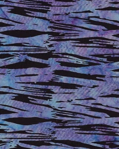 Kaufman Artisan Batik, Barre nere su viola e blu, di METÀ anno - Foto 1 di 1