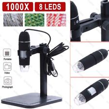 1000X Zoom 8 LED USB Digital Microscope Magnifier for PC Android phone Tablet