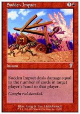 1x Sudden Impact MTG 7th Edition NM Magic Regular