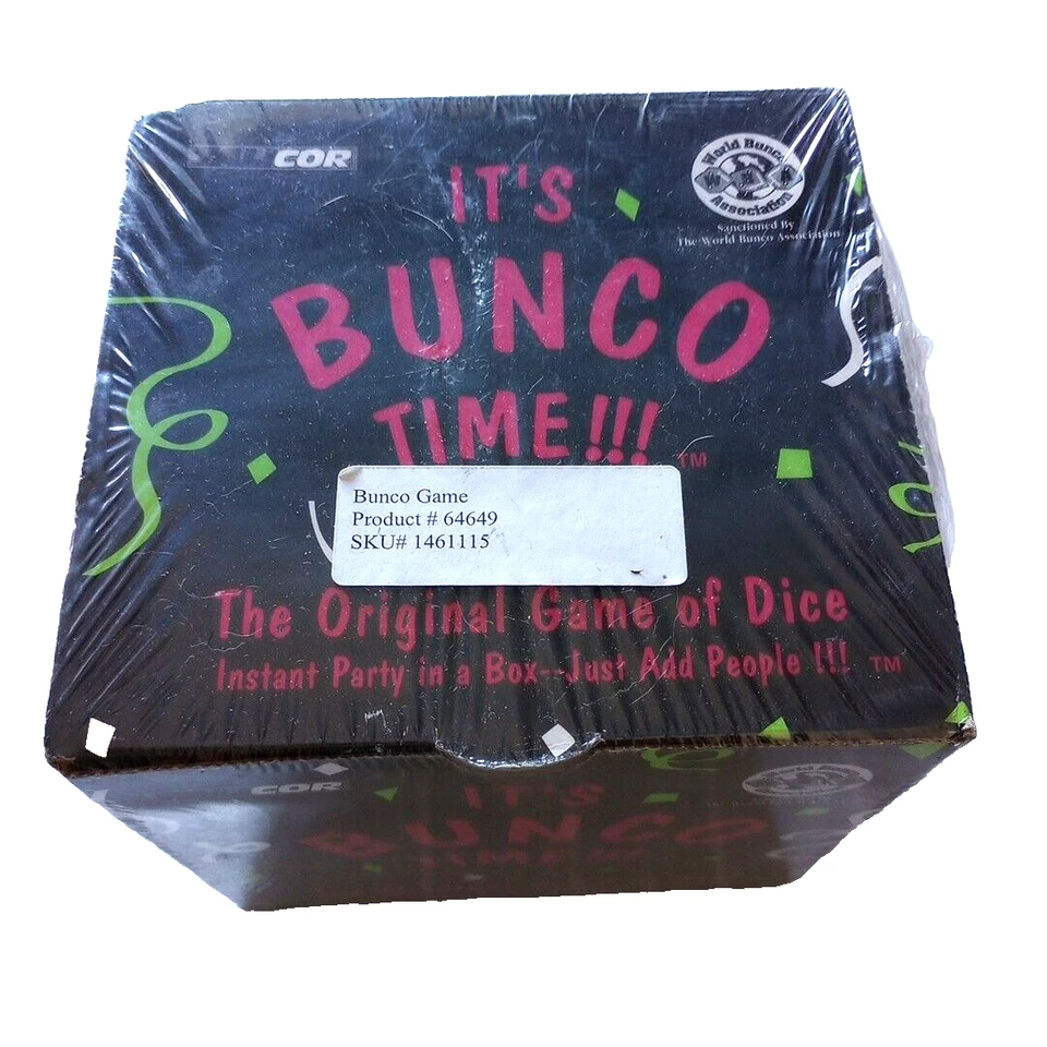 It's Bunco Time Original Game of Dice 1999 Talicor Very