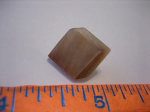 Vintage 3/4" Modified Square Faux Cube MOP Mother Of Pearl Shell Button - C94 - Picture 1 of 5
