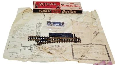 Vintage Atlas Snap Switch Manual Left #60 HO Scale NOS NIB - Image 1 of 4