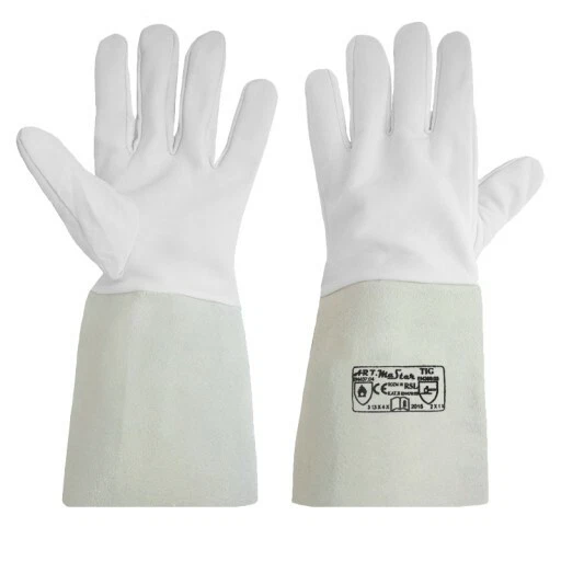 Schweißhandschuhe LANGE Arbeitshandschuhe Schweißerhandschuhe LEDER Gr: 12, 14 - Bild 1 von 1