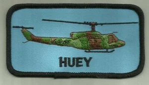 HUEY HELICOPTER PATCH U.S.ARMY NAVY USAF USMC HELO PILOT CREW FLY READ FULL ADD - Picture 1 of 2