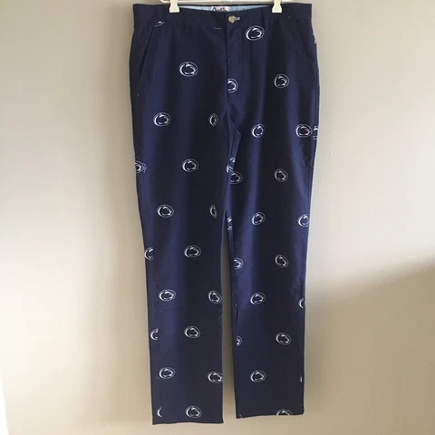 Penn State Nittany Lion Ovation NCAA Game Day Golf Pants Navy Logo Men's 34 x 34 Cover