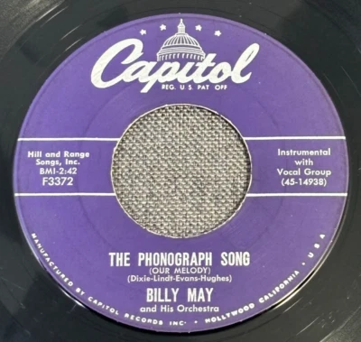 Billy May – The Phonograph Song / Main Title - 7" 45 RPM Vinyl - Image 1 of 4