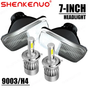 For Chevy Corvette C4 1984-1996 Pair 5x7 7x6 LED Headlights Projector Hi-Lo Beam - Picture 1 of 22