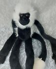 Fiesta Monkey Plush 24" Fuzzy Long Legged Hanging Black White Stuffed Animal Toy