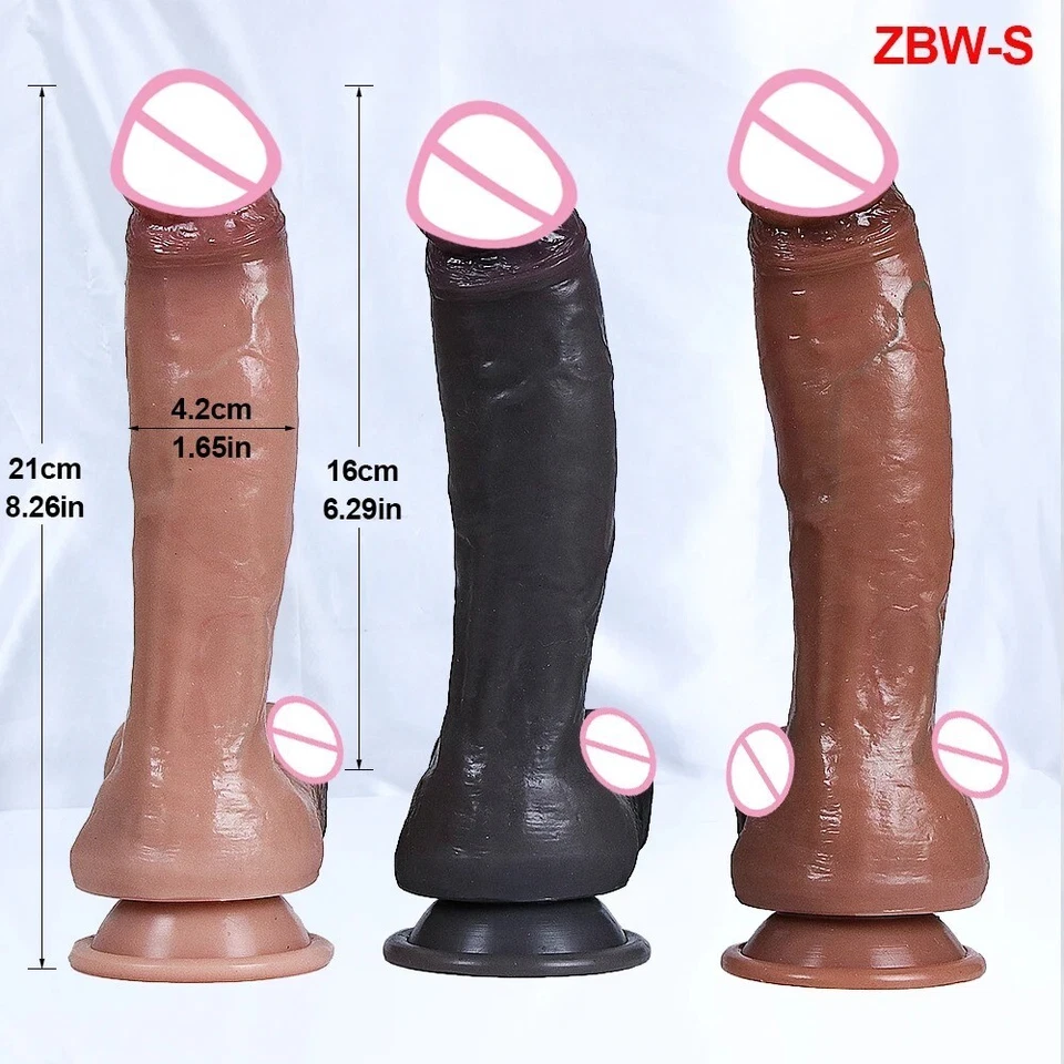 Премиум Реалистичный Penis Dildo Реалистичный Огромный Кок + Присоска Мастурбат - Изображение 1 из 4