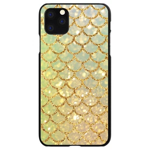 Funda rígida para iPhone/Samsung Galaxy dorado verde sirena escalas - Imagen 1 de 38