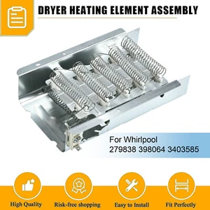 Conjunto de elemento calefactor secadora 3 piezas reemplazo para Whirlpool 279838 398064 3403585 - Imagen 1 de 15