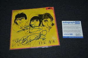THE WHO signed Autogramm In Person  Vinyl SINGLE ZERTIFIKAT DALTREY TOWNSHEND - Bild 1 von 1