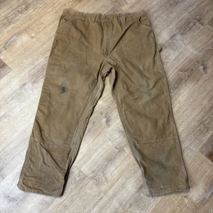 Carhartt Canvas Hose Zimmermann Arbeitskleidung braun strapazierfähig 45 x 32 (A54) - Bild 1 von 6
