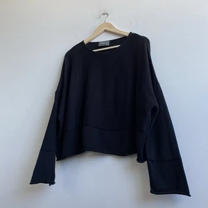 OSKA Avant-Garde Women’s Oversized Black Sweater One Size  - Picture 1 of 13