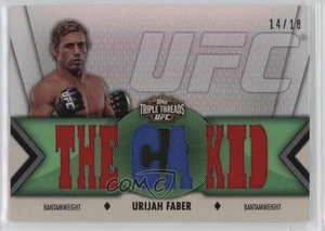 2013 Topps UFC Knockout Triple Threads Relics Emerald/18 Urijah Faber #TTR-UF1 - Imagen 1 de 3