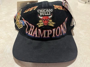 Vintage 1997 NBA Chicago Bulls Chamionship Snapback Hat NEW - Picture 1 of 6