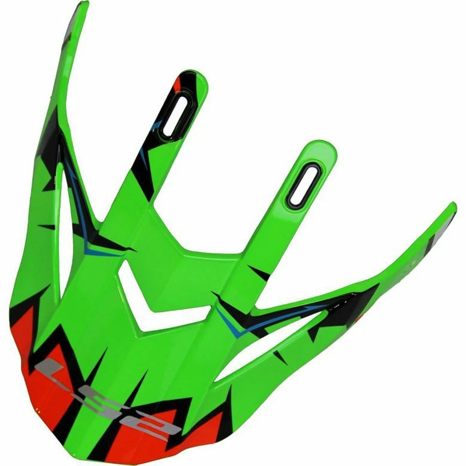 LS2 Fast/Fast Mini Helmet Replacement Visor Peak Explosive Green Foto 1 de 1