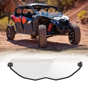 Half Windshield PMMA fit for Can-Am Maverick X3 XRS XDS Turbo R Max 2017-2025 - Picture 1 of 9