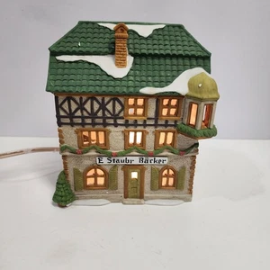 Dept 56 Alpine Village E. Staubr Barker 1986 - - Chimenea rota - Imagen 1 de 7