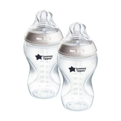Tommee Tippee Closer to Nature Baby Bottle 340ml 2 Pack Anti-Colic 3+ Months