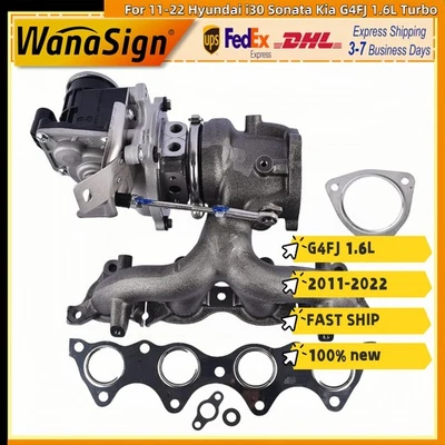 Conjunto turbocompresor para 11-22 Hyundai i30 Sonata Kia G4FJ 1,6 L Turbo Foto 1 de 4