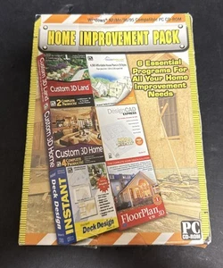 Home Improvement Pack PC CD-ROM DesignCAD Express FloorPlan 3D Custom 3D Home - Picture 1 of 3