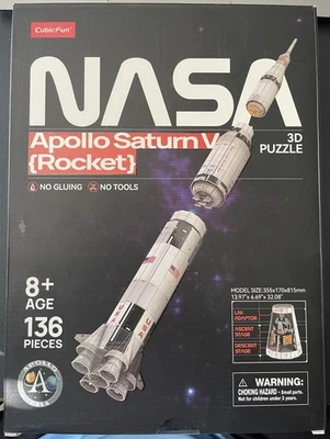 CubicFun 3D Puzzle Apollo Saturn V - Image 1 of 2