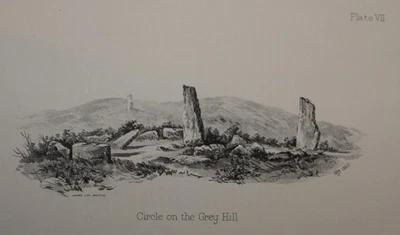Monmouthshire 1889 Rude Stone Monuments Ancient Burial Mounds Bagnall-Oakeley - image 1 of 4