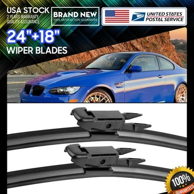 Windshield wiper wiper blades front 24" 18" for BMW 328i GT xDrive 2014-2016 X2 Foto 1 de 4