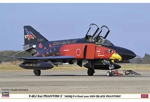 Modelo de plástico 148 F-4EJ Kai Super Phantom 302SQ F-4 último año 2019 negro - Imagen 1 de 1