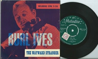 Burl Ives EP:The wayward stranger:4 tracks:UK Melodisc:1960 - Image 1 of 2