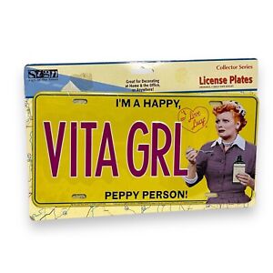 I Love Lucy Does A Commercial License Plate VITAGRL Vitameatavegamin Collectible