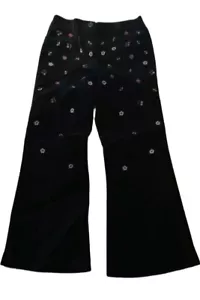Gymboree Holiday Magic Black Velour Cherries Pants Size 5 Vintage - Picture 1 of 3