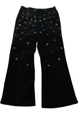 Pantalones Gymboree Holiday Magic Terciopelo Negro Cerezas Talla 5 De Colección Foto 1 de 3