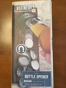 Bottle Opener With Magnetic Cap Catching Refinery & Co New In Box - Picture 1 of 6
