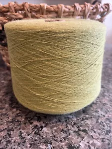 Soft Lime Green Cone Peruvian Alpaca/Merino/Acrylic Blend Yarn #0weight 2lbs 5oz - Picture 1 of 5