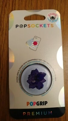 PopSockets Flor Prensada Púrpura Larkspur PopGrip PopStand 801240 Foto 1 de 2