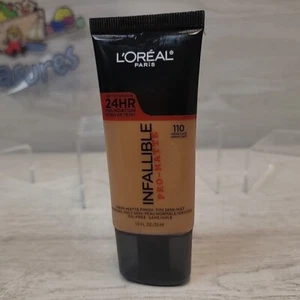 Loreal Infallible Pro-Matte 24 Stunden Foundation 110 CREME CAFE mattes Finish 1 Oz. - Bild 1 von 4