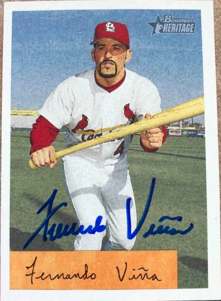 Fernando Viña Autografiado 2002 Bowman Heritage #193 Foto 1 de 1