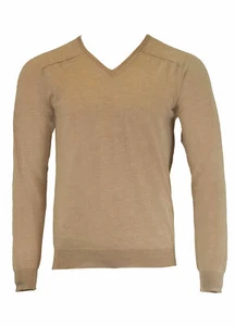GANT Men's Latte Extra Fine Merino Vee 89978 Size M $155 NWT - Picture 1 of 3