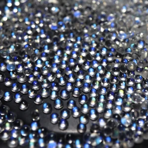 2 MM Round Natural AAA Blue Sheen Crystal Rainbow Moonstone Cabochon Wholesale - Picture 1 of 50