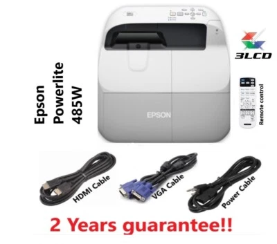 Epson PowerLite 485W WXGA 3LCD Projector - Image 1 of 4