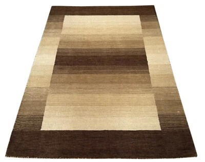 Teppich 100% Wolle Braun Beige 160X230 cm Orientteppich Handgetuftet HT312 - Bild 1 von 4