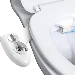 Dual Nozzle Fresh Cold Water Spray Bidet Self-Cleaning Wash Non-Electric 1/2inch - Picture 1 of 12