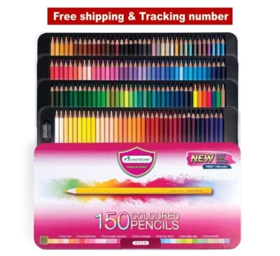 Master Art Colored Pencils Box Set 150 Colors Coloring Drawing Art Painting Long - Image 1 of 4