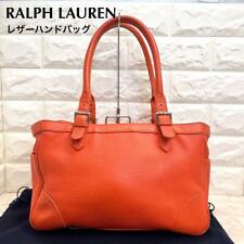 Ralph Lauren Handbag Leather Orange women's Used JPN